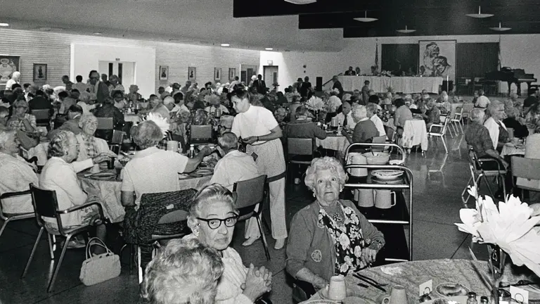 Meal at Eisenberg Village Dining Room - Date Unknown