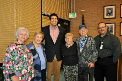 group photo with elderly people