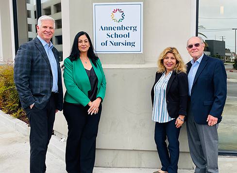 (Left to Right) LAJH CEO & President Dale Surowitz, ASN Executive Director Amandeep Kaur, ASN Board Member Armida Colmenares‐Stafford, and ASN Board Chair Sheldon Steier