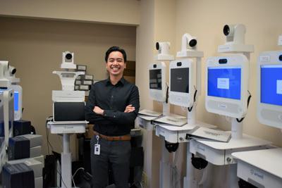 A vast array of telehealth carts